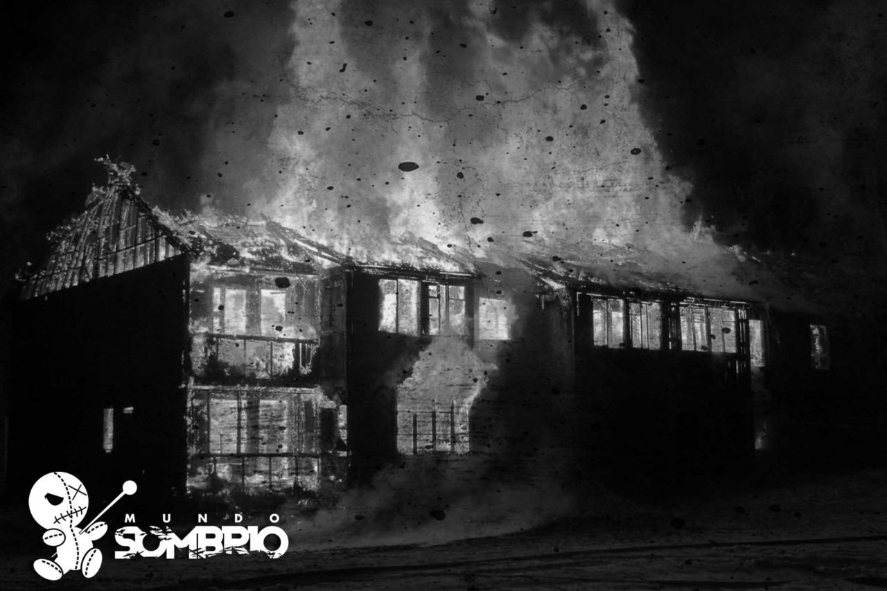 A casa em chamas história de terror