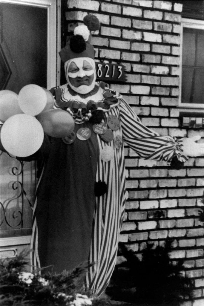 John wayne gacy como pogo, o palhaço mundo sombrio