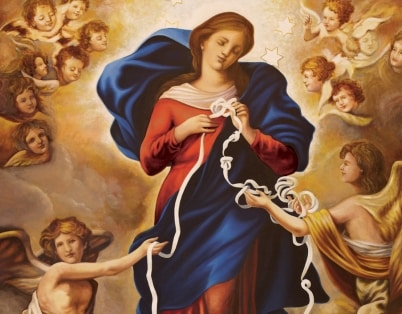 Como combater uma praga ou maldição lançada contra mim? 3 Nossa senhora desatadora dos nós - combater uma praga ou maldição mundo sombrio