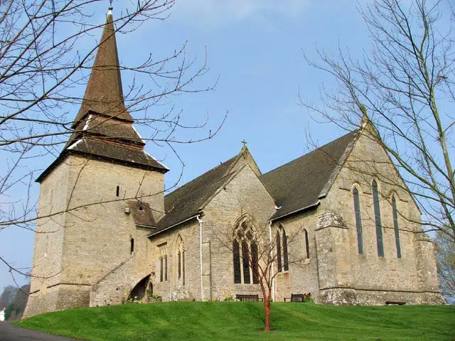 Igreja de santa maria em kington a lenda do vaughan negro